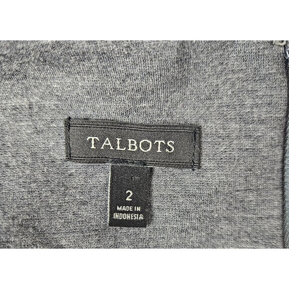 Talbots Women's Size 2 Color Block Sheath Dress 3/4 Sleeves Business Church Chic - Picture 10 of 11